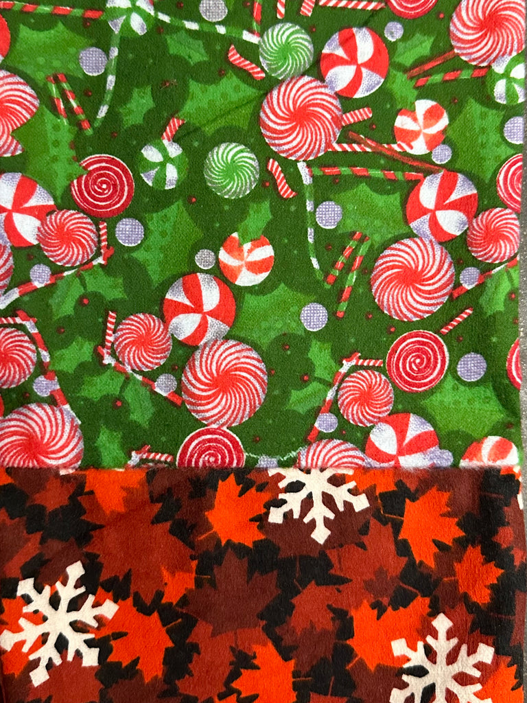 Flannel Pants - Christmas Candy w/ Red