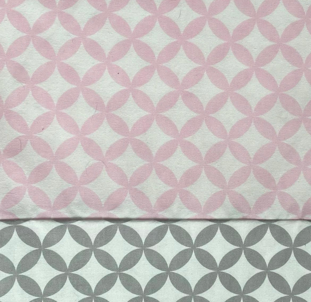 Cotton PANT - Pink w/ Grey