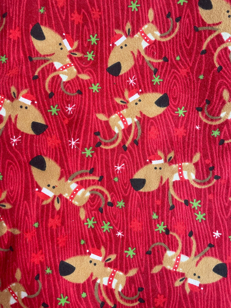 Flannel Pants - Red Reindeer