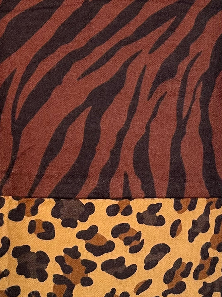 Flannel PANTS - Zebra w/ Leopard