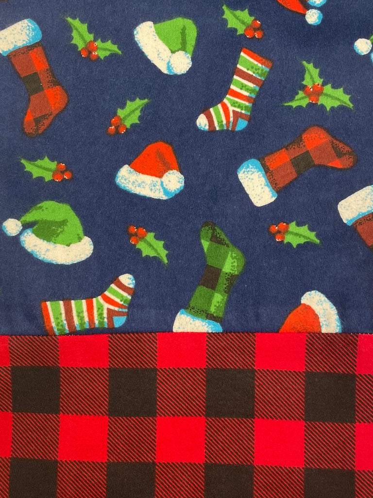 Flannel PANT - Blue Christmas w/ Buffalo Check