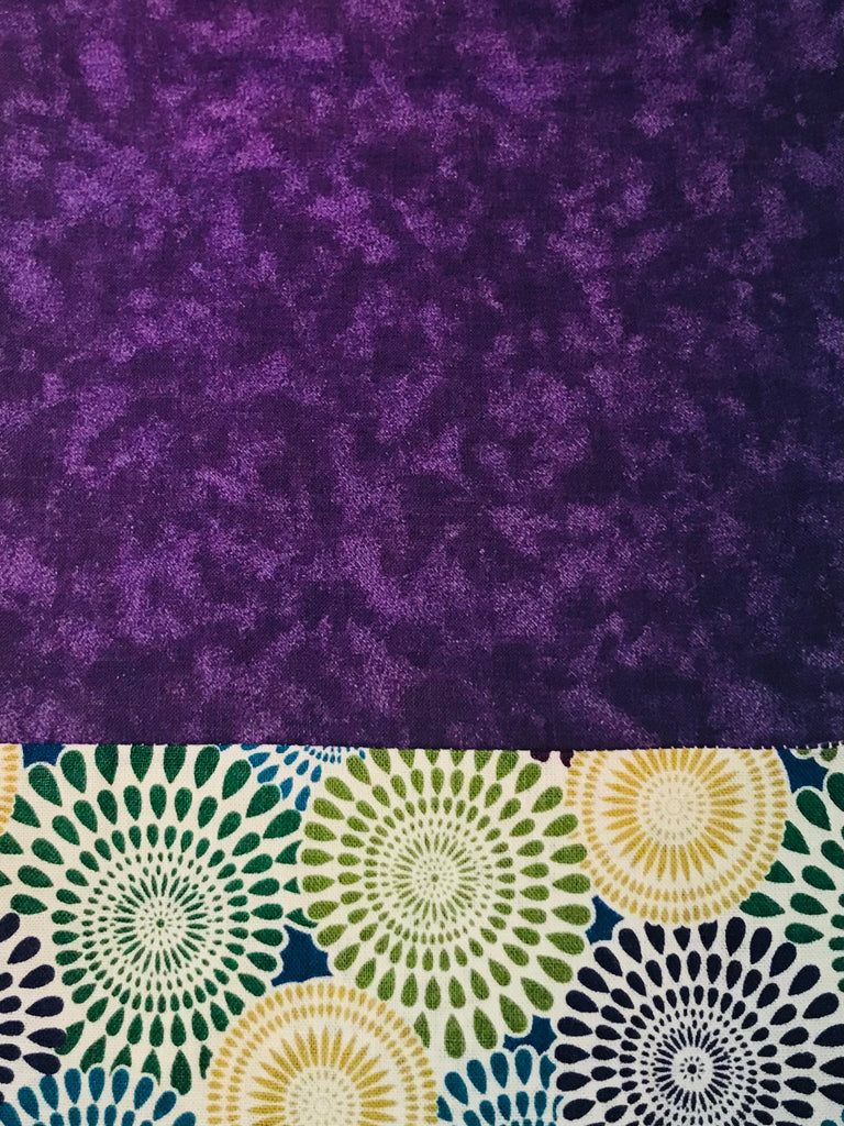 Cotton PANTS - Purple w/ Design