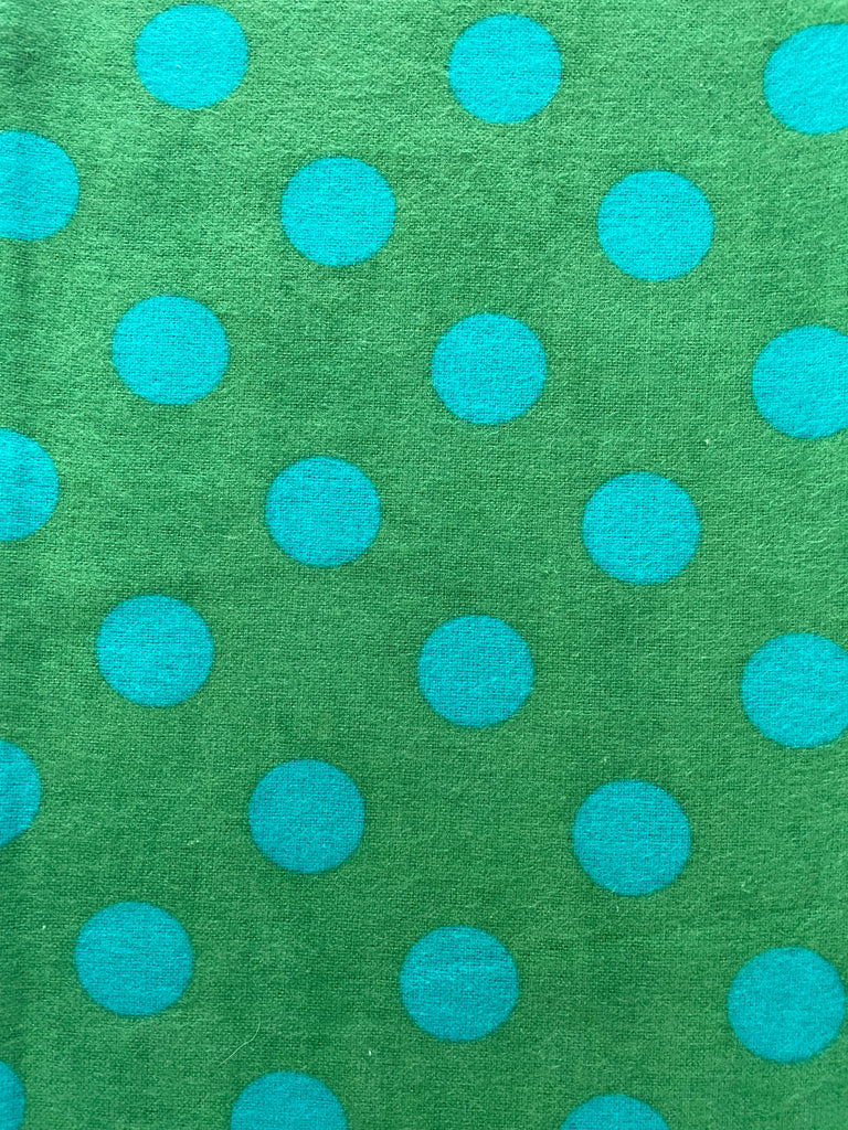 Flannel PANT  - Green & Turquoise Dot