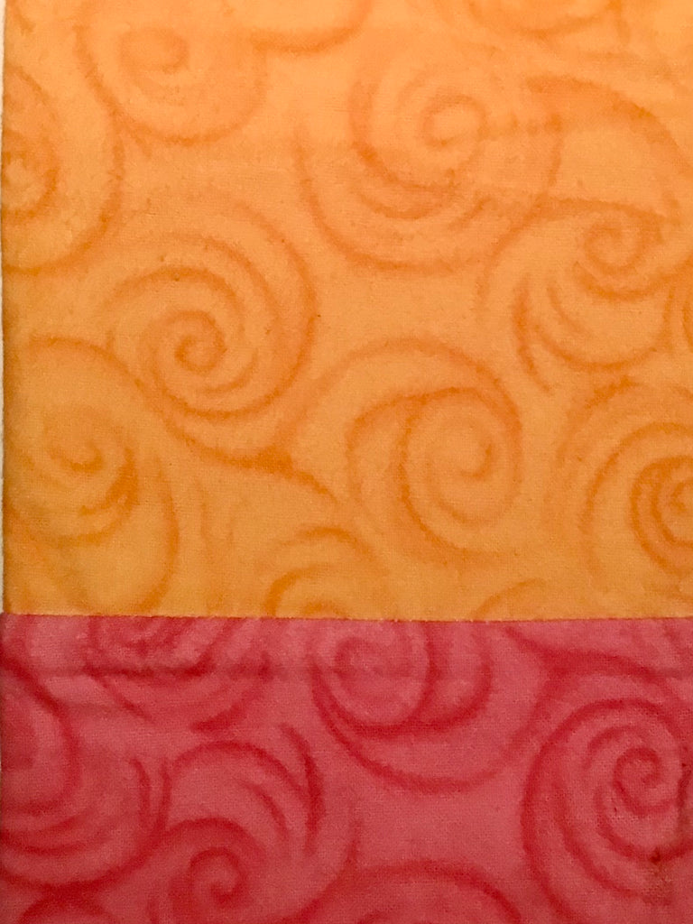 Flannel PANTS - Orange w/ Pink Swirl