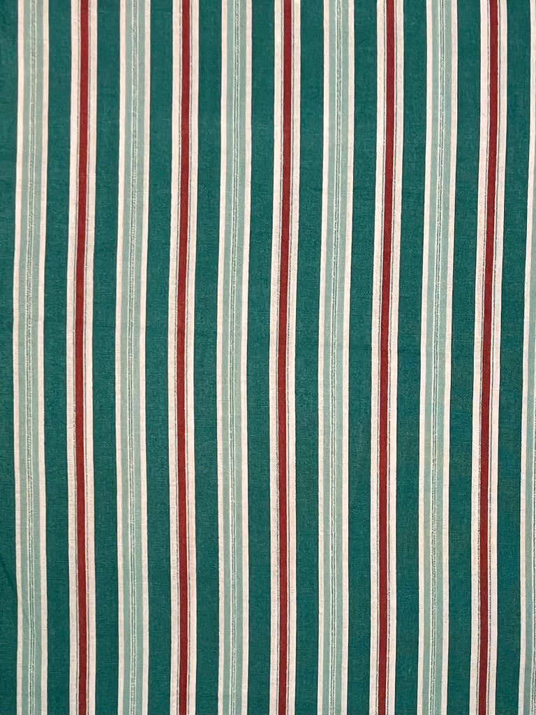 Cotton PANTS - Turquoise Green Stripe