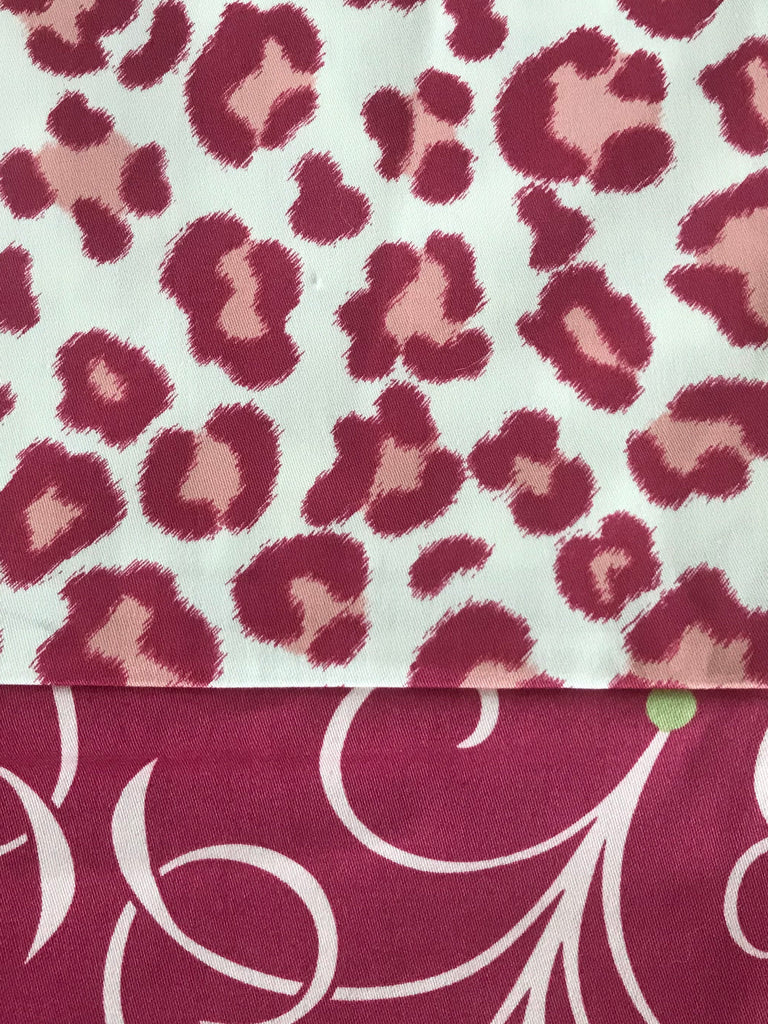 Heavy Cotton Capri - Pink Leopard w/ Swirl