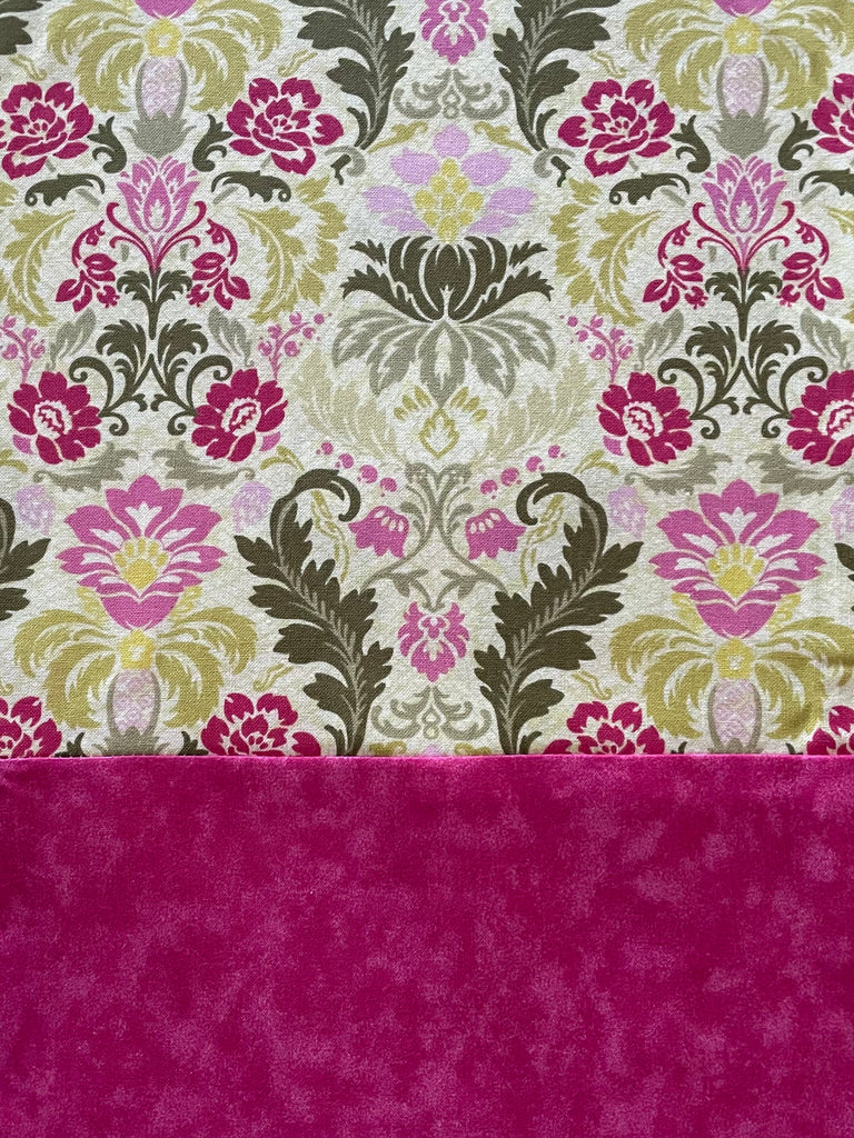 Cotton CAPRI - Floral w/ Pink