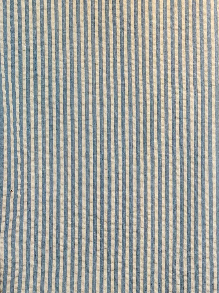 Cotton PANT seersucker - Lt Blue Stripe