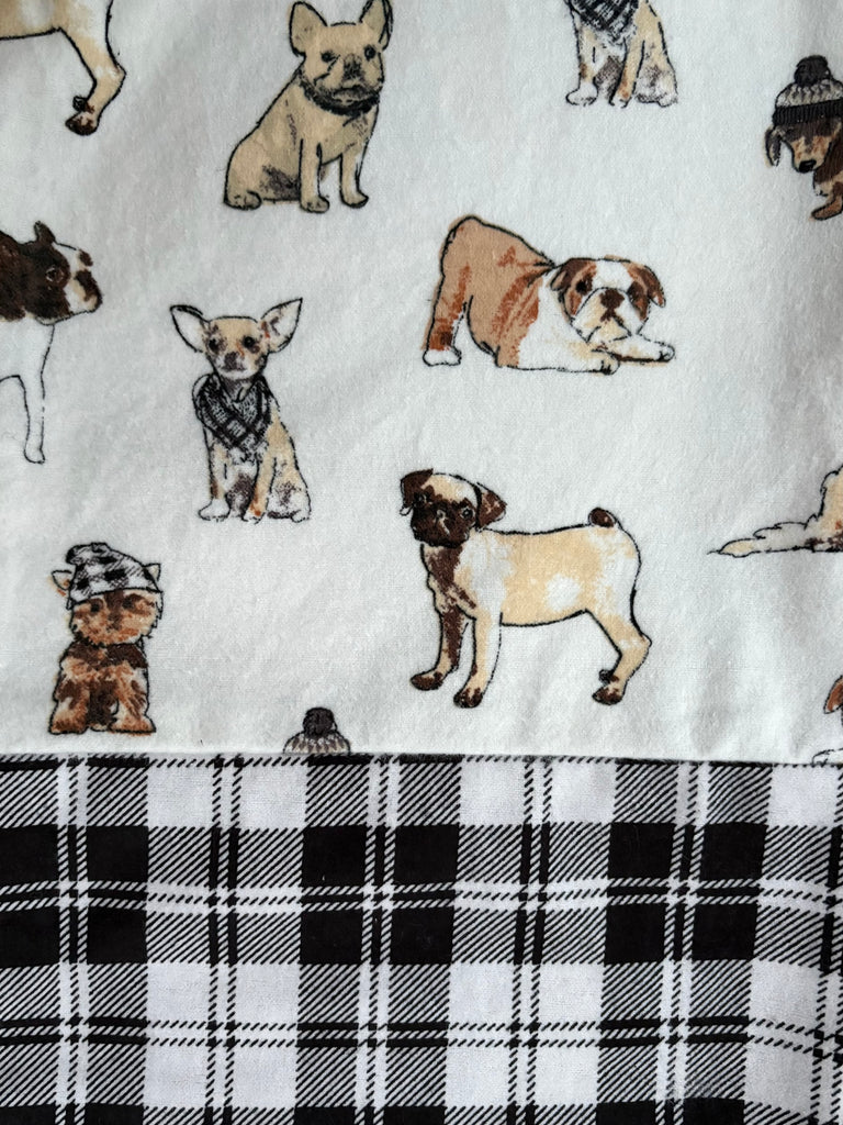 Flannel PANT - Dogs w/ Black Plaid