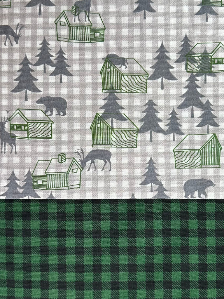 Cotton PANT - Cabin Check w/ Green Gingham