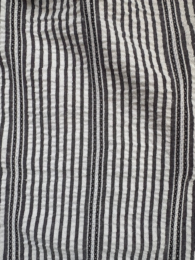 Seersucker  PANT- Black Stripe