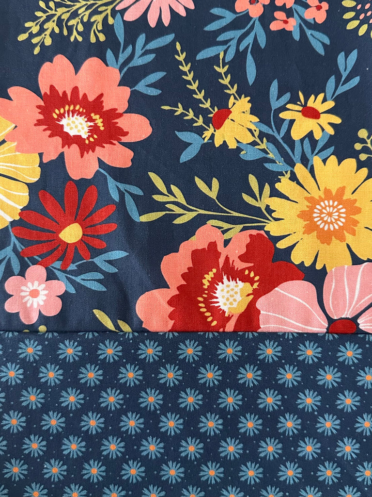 CAPRI Cotton - Flowers w/ Tiny Blue Flower