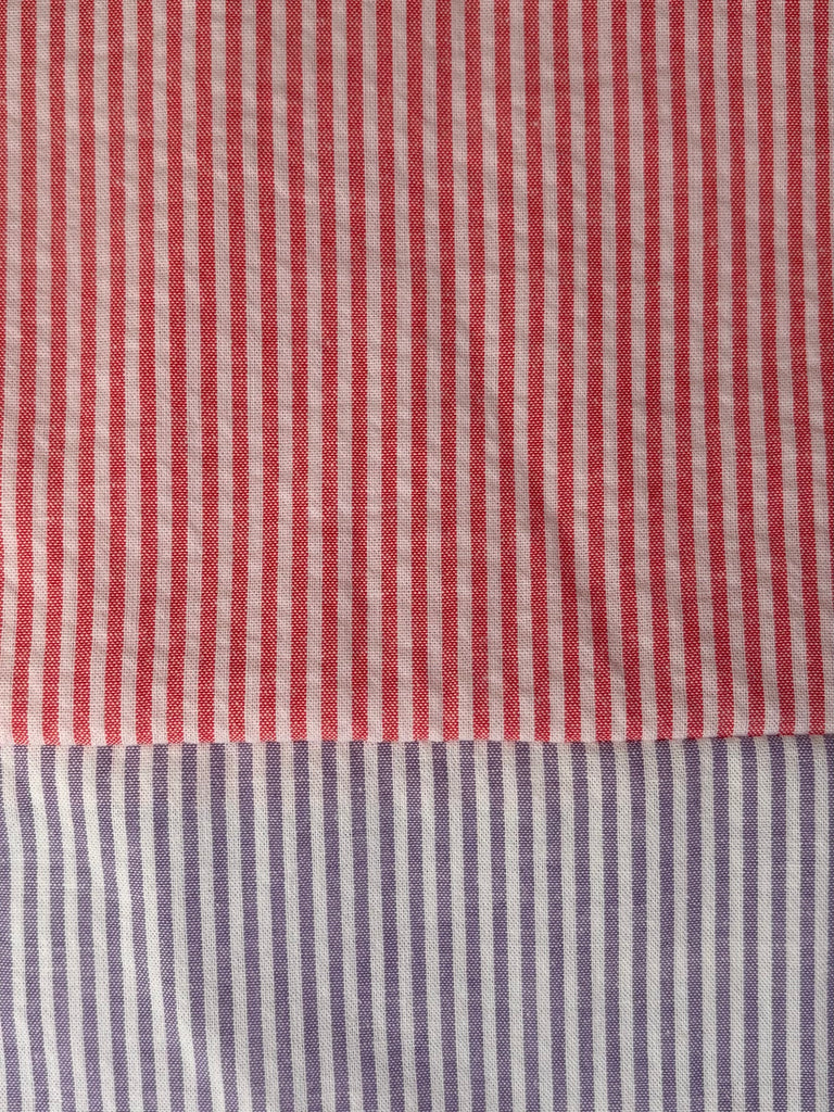 CAPRI Cotton -  Orange Stripe w/ Mauve Stripe