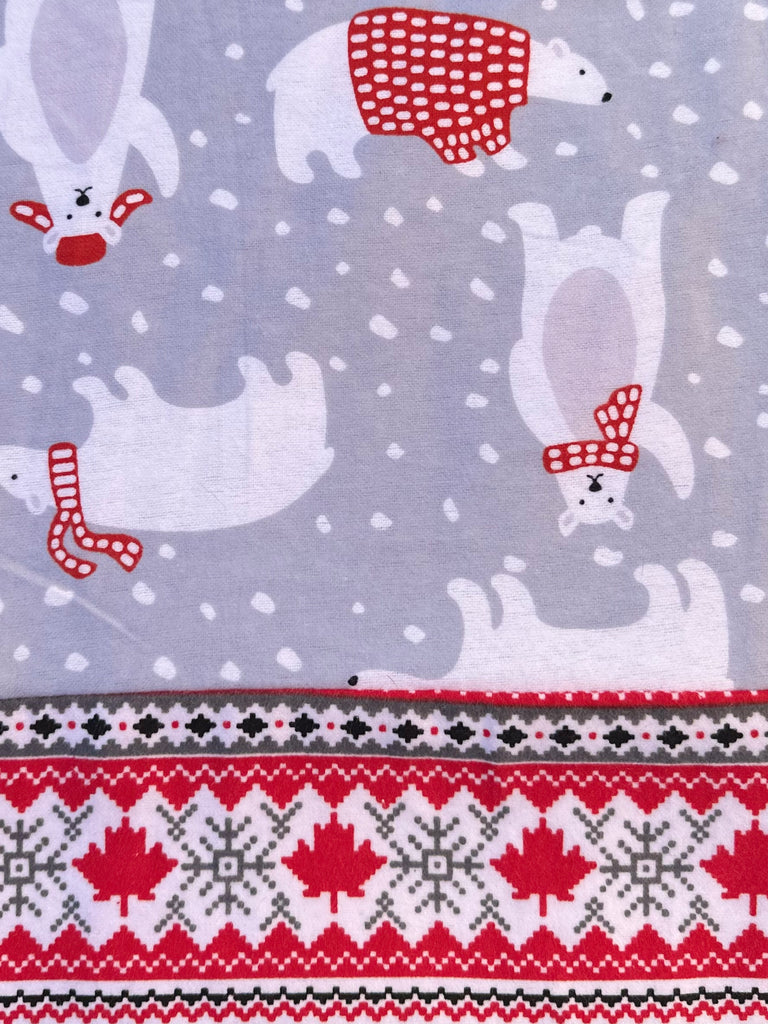 Flannel PANT - Polar Bear w/ Can Stripe
