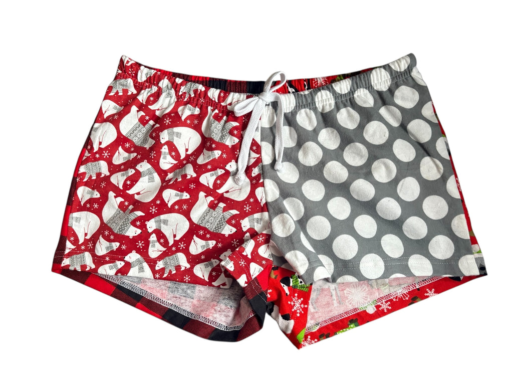 Female BOXERS Flannel- Colour block -