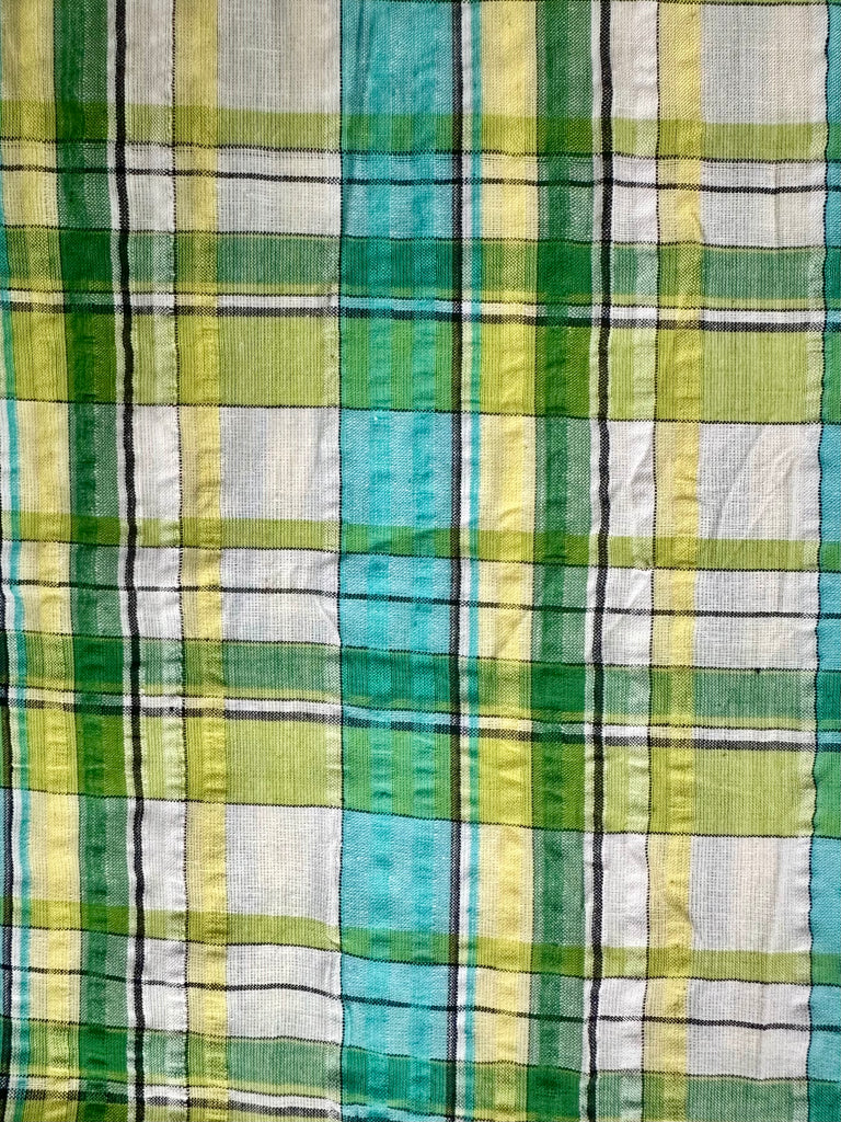 Seersucker  PANT- Green Plaid