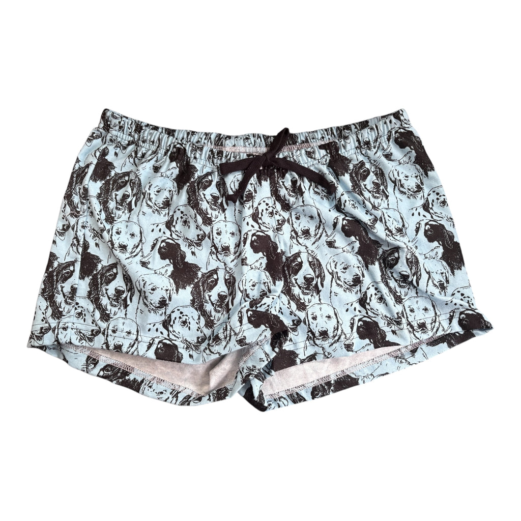 Female BOXERS Flannel - Dog Drawing Blue