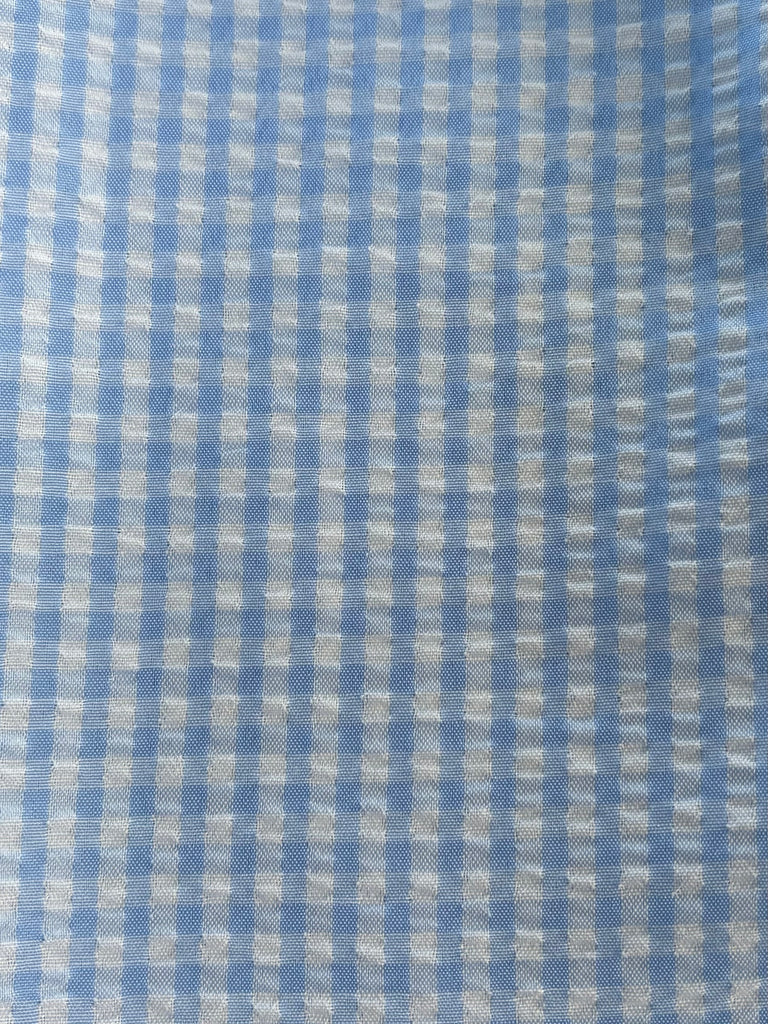 Seersucker  PANT- Light Blue Gingham
