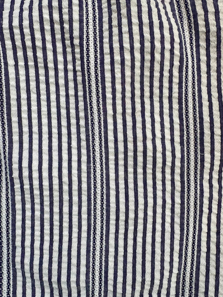 Seersucker  PANT- Navy Stripe