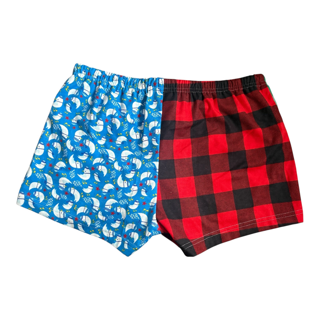 Female BOXERS Flannel- Colour block -