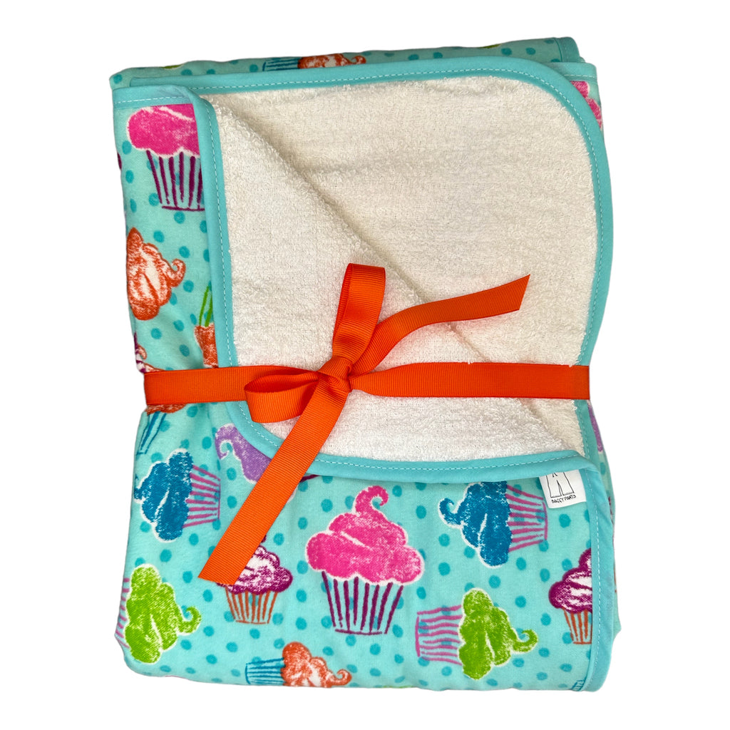 Hooded Towel - Cupcake (Turquoise)