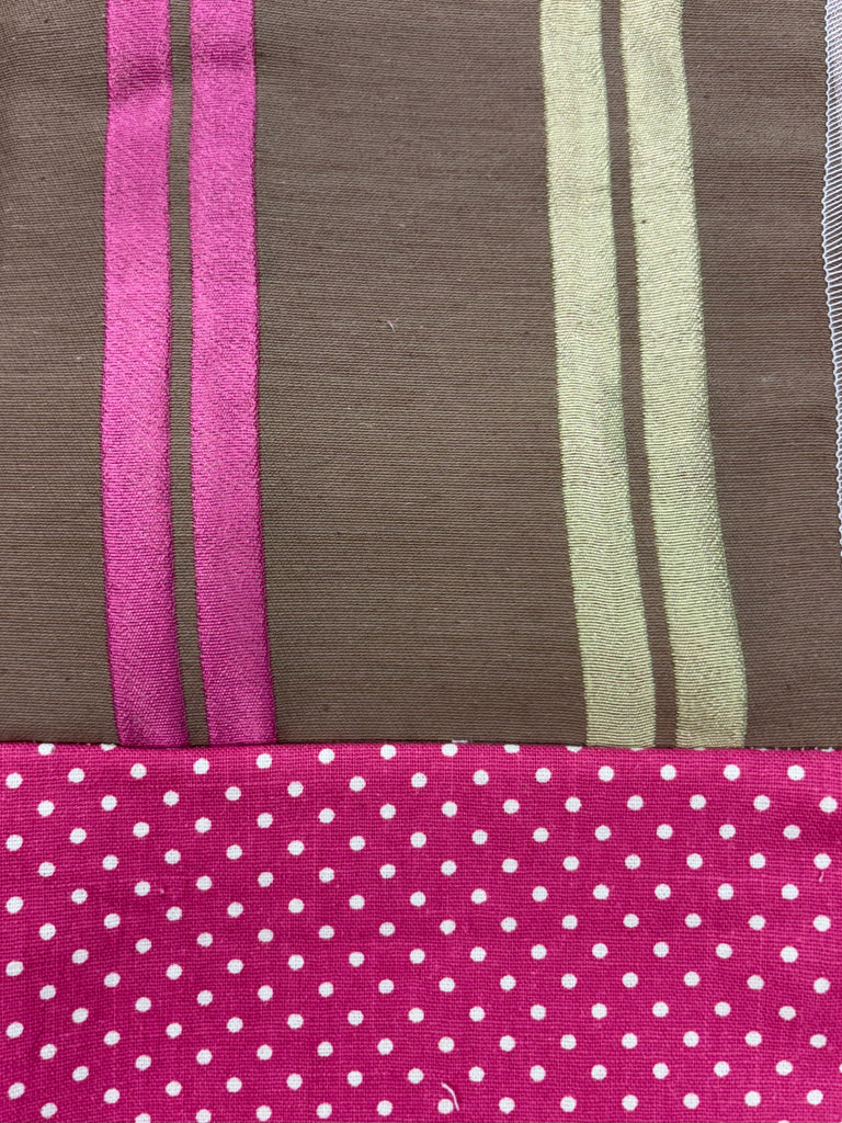 CAPRI Heavy Cotton - Brown Stripe w/ Pink Dot