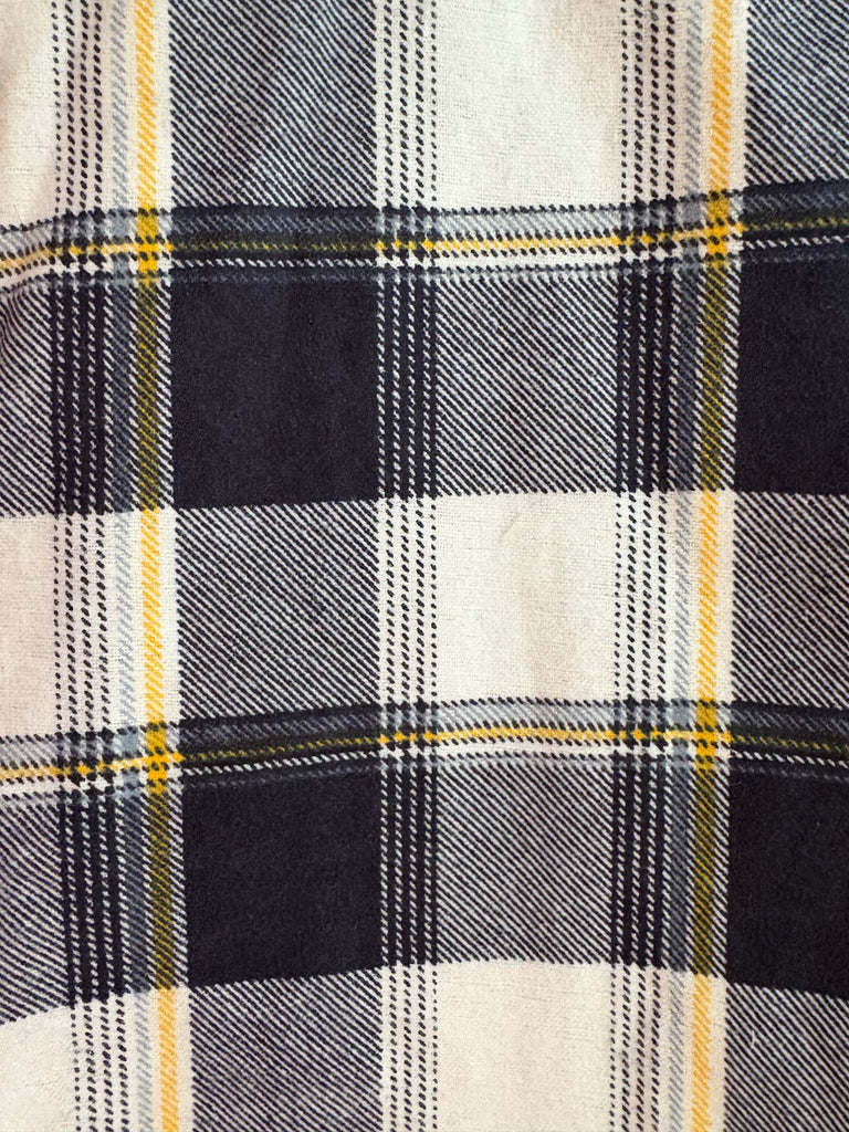 Flannel PANT - Navy & Yellow Plaid
