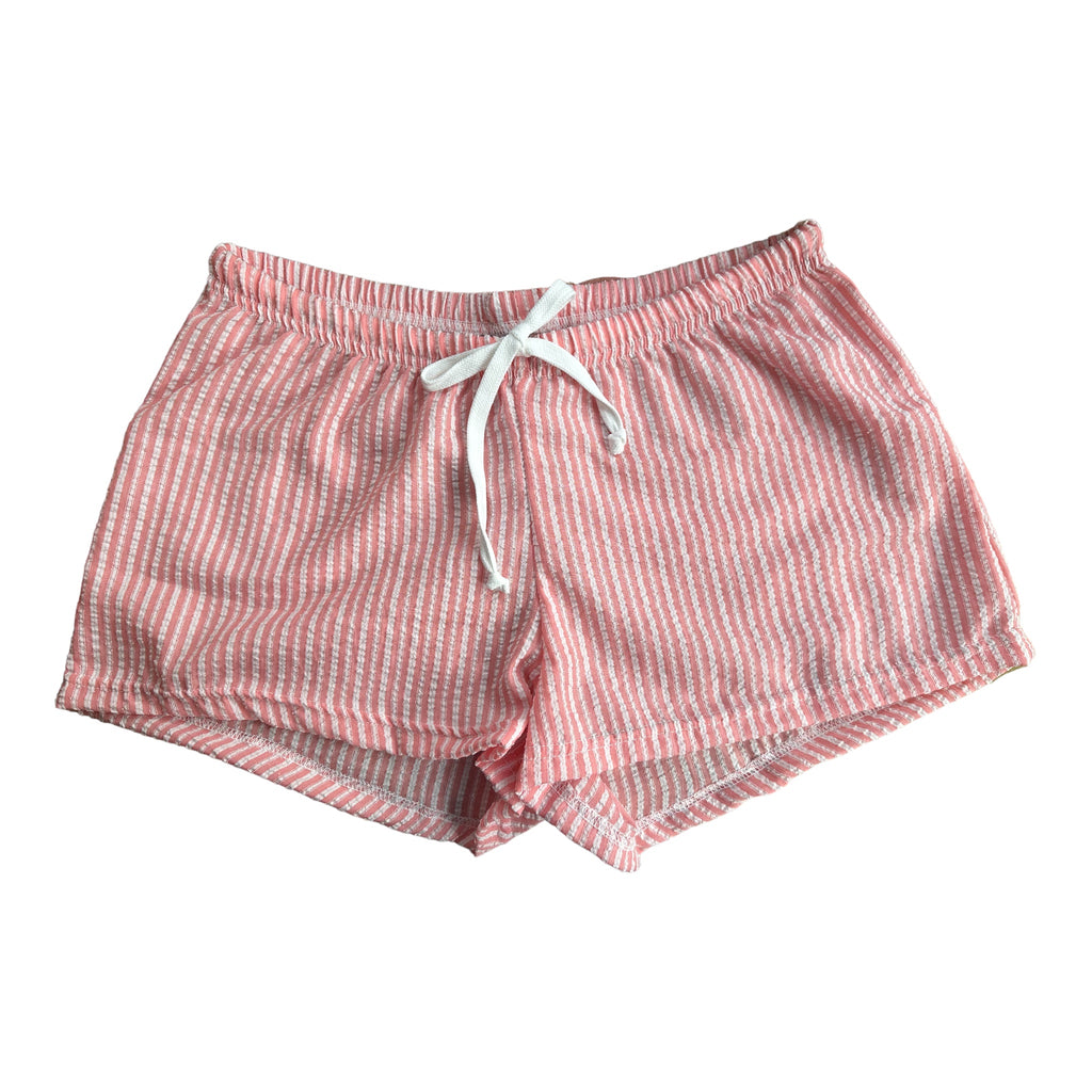 Female BOXERS Seersucker - Peach Stripe