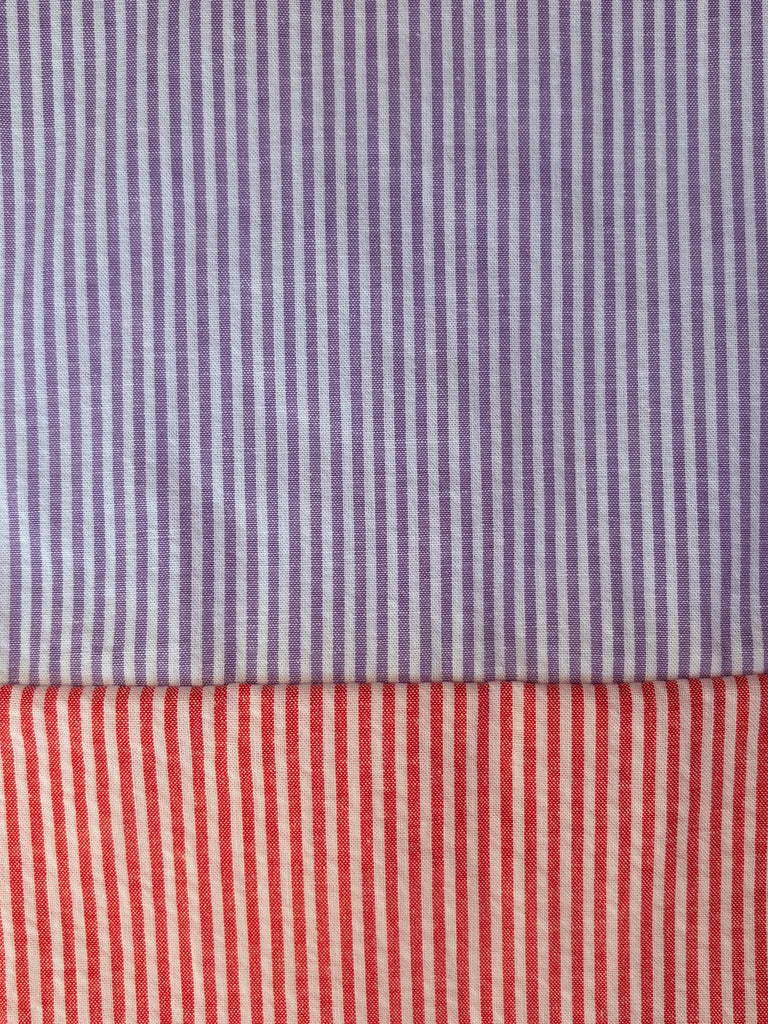 CAPRI Cotton - Mauve Stripe w/ Orange Stripe
