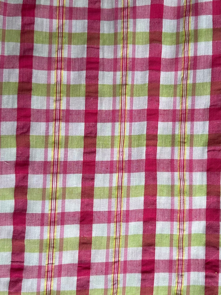 Female BOXERS Seersucker - Pink & Green Plaid