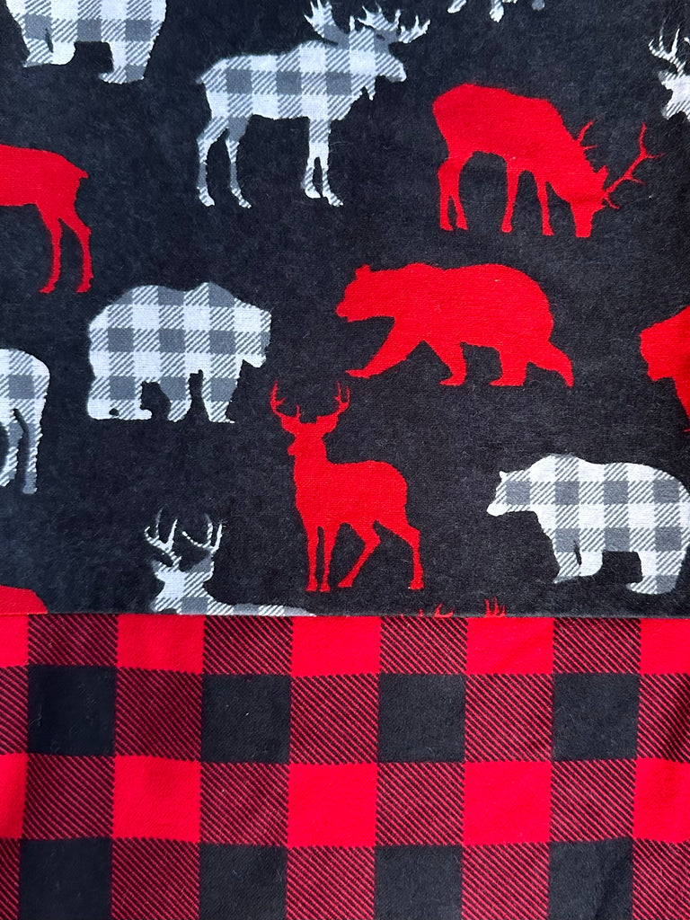 Flannel PANT -  Moose, Bear & Deer w/ Buffalo Check