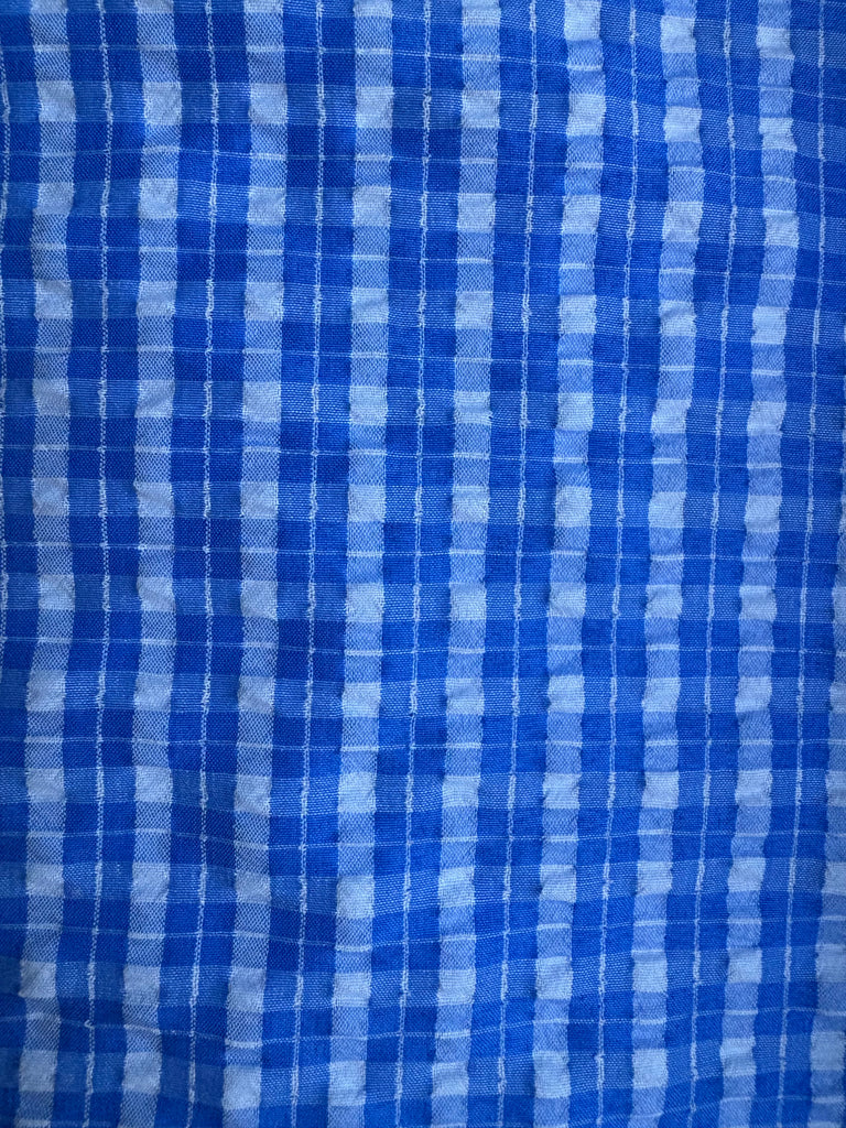 Seersucker  PANT- Royal Blue