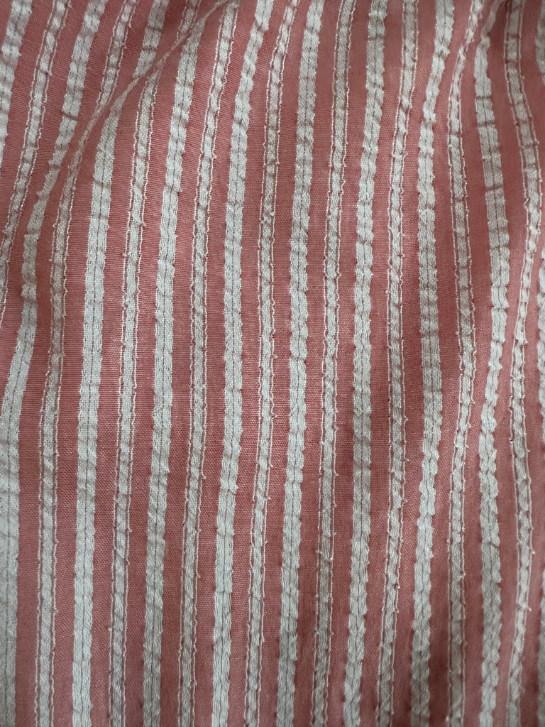 Female BOXERS Seersucker - Peach Stripe