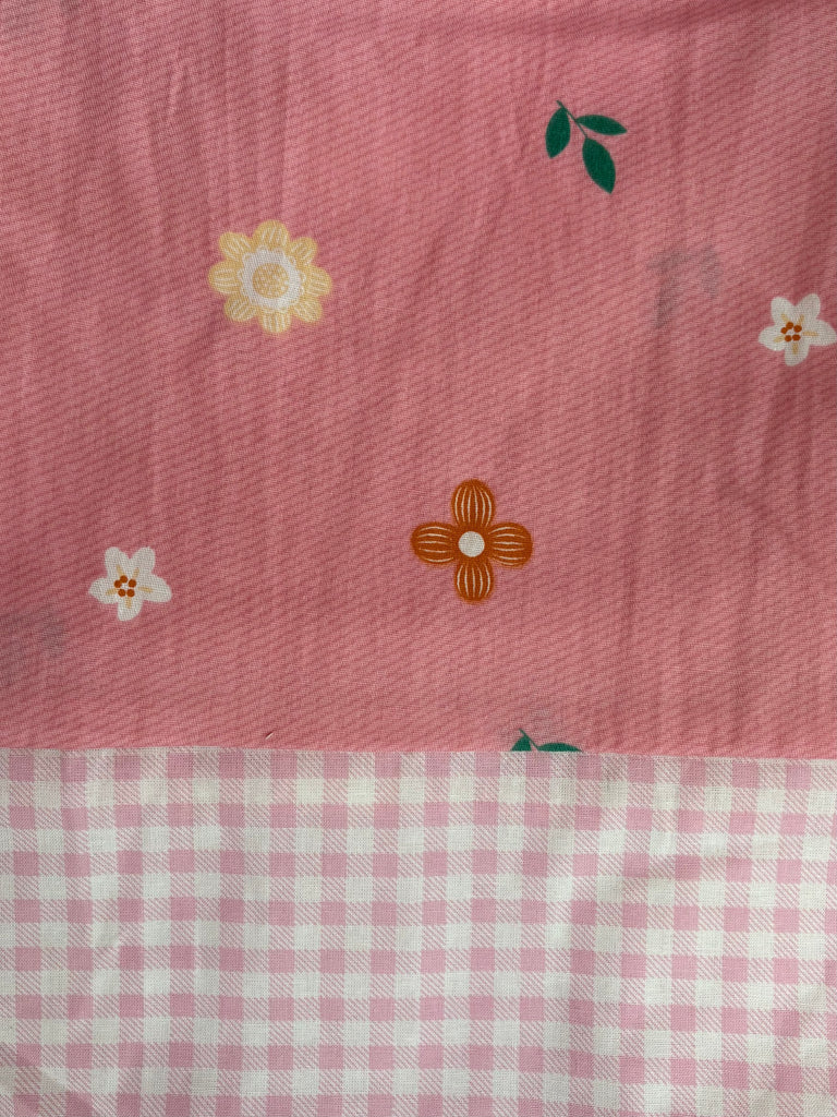 CAPRI Cotton - Pink Flower w/ Pink Gingham