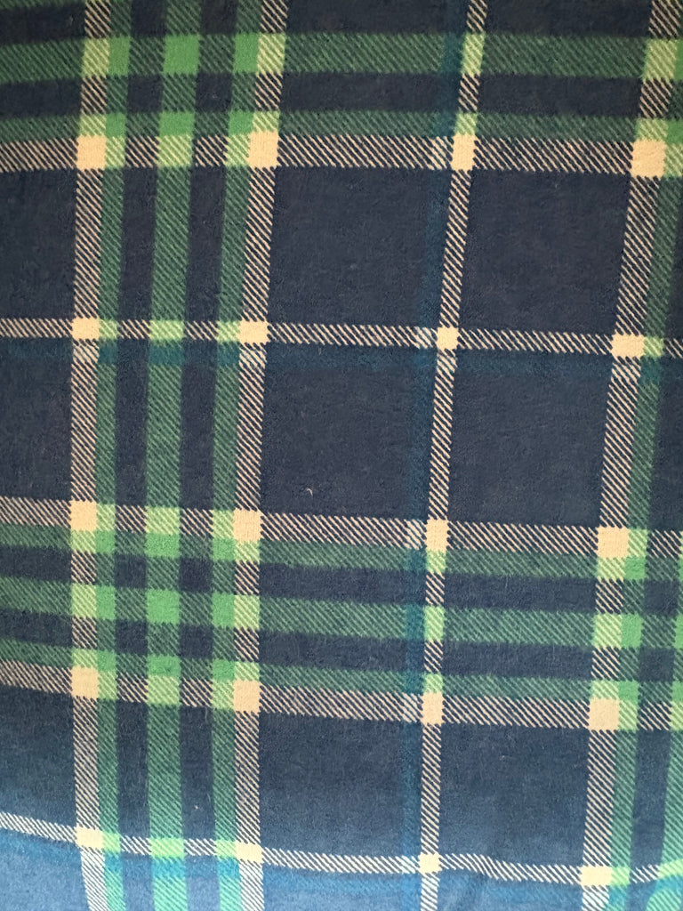 Flannel PANT - Blue & Green Plaid