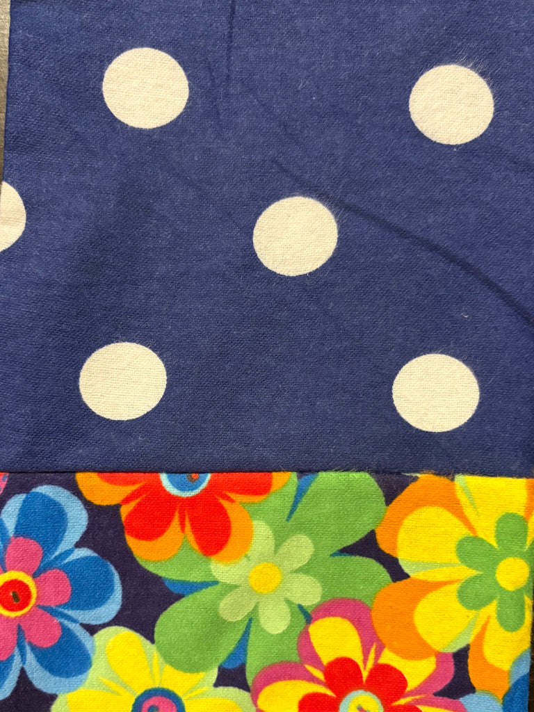 Flannel PANT - Navy Dot w/ Flowers