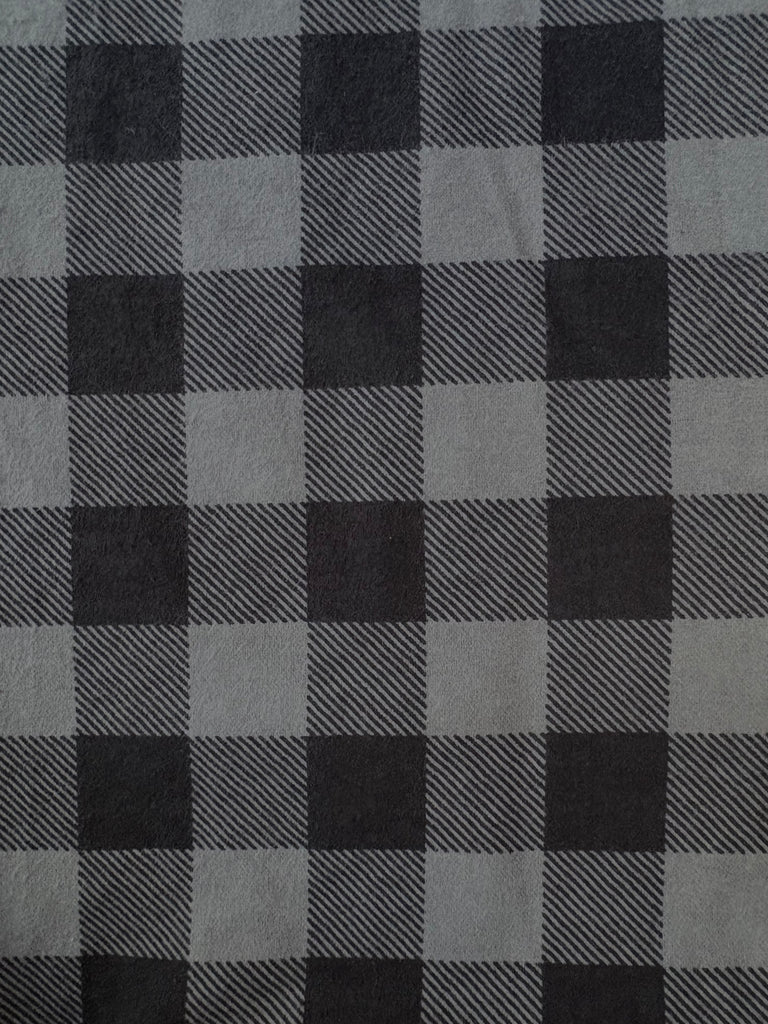 Flannel PANT - Black & Grey Buffalo Check