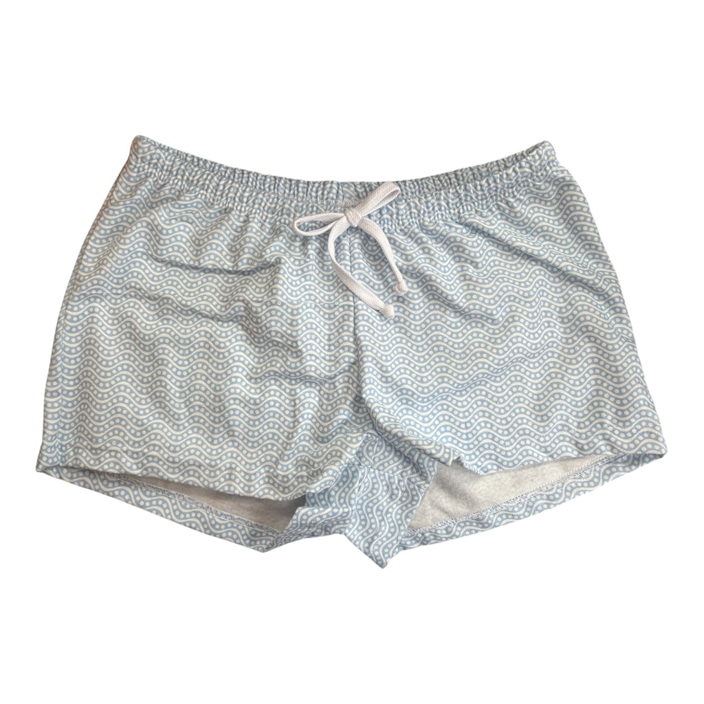 Female BOXERS Flannel - Light Blue Design