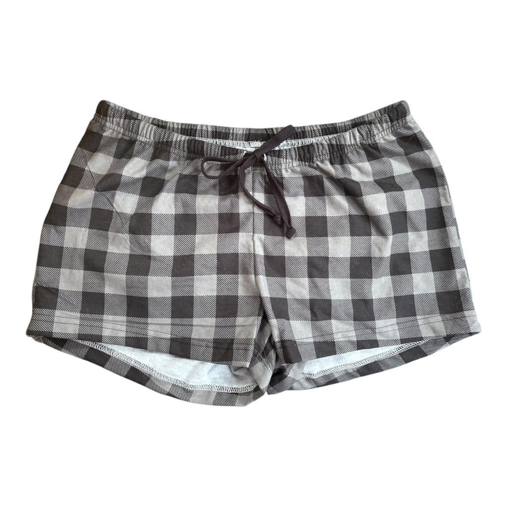 Female BOXERS Flannel -  Grey Buffalo Check
