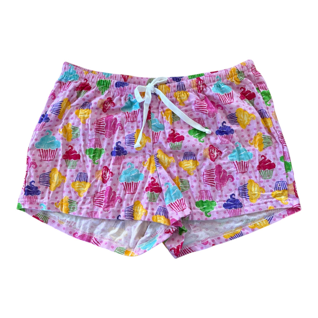 Female BOXERS Flannel - Pink Cupcakes