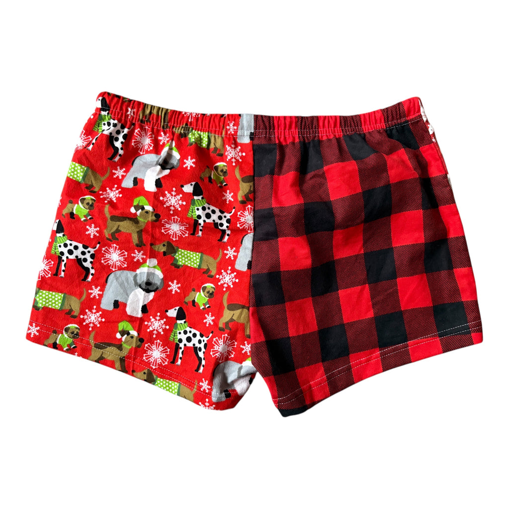 Female BOXERS Flannel- Colour block -