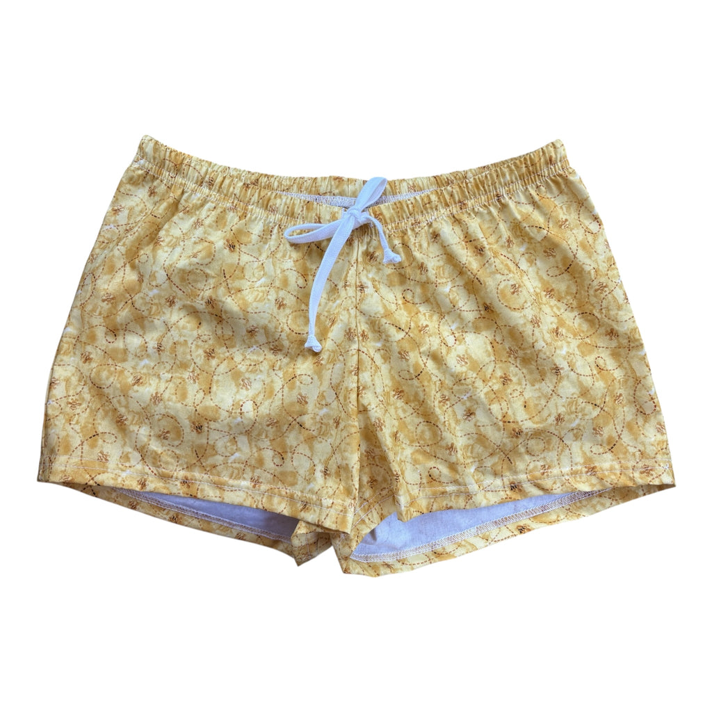 Female BOXERS Cotton - Yellow Bees
