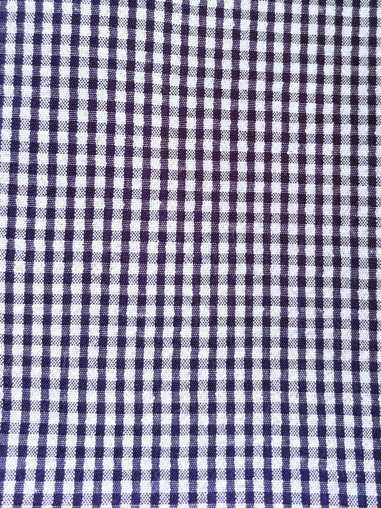 Unisex Seersucker SHORTS- Navy Gingham