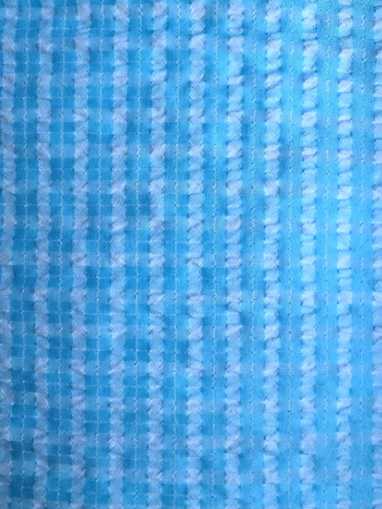 Seersucker  PANT- Turquoise