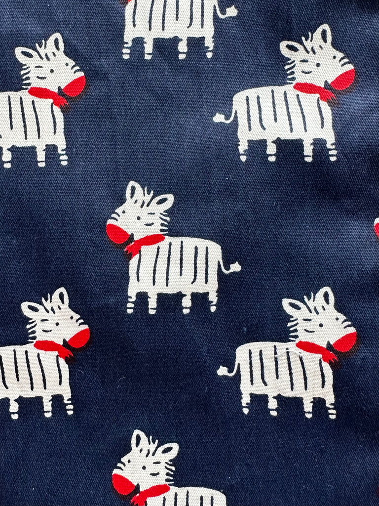 Cotton PANTS - Navy Zebra