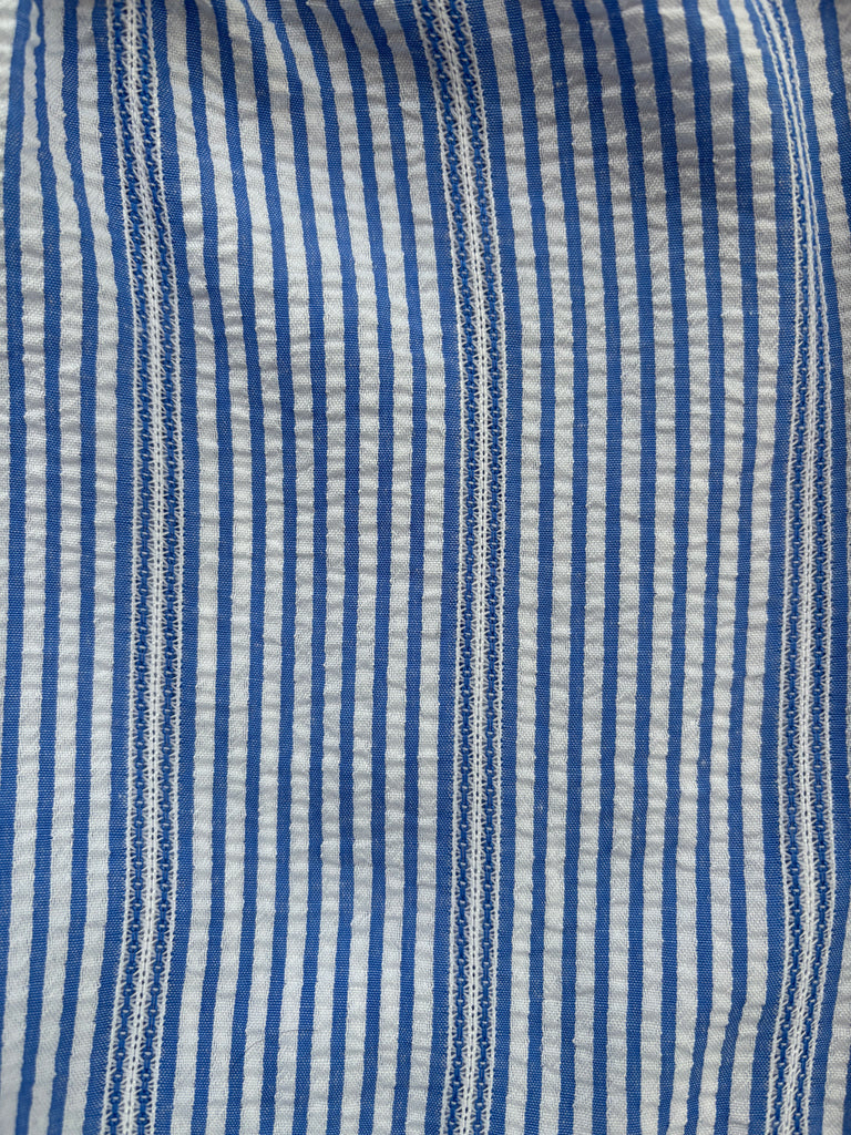 Seersucker  PANT- Royal Blue Stripe