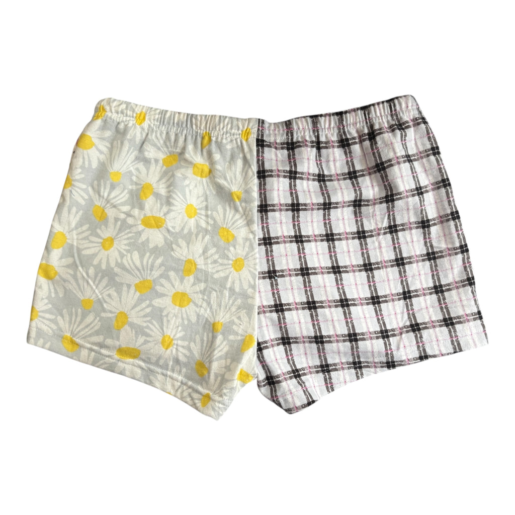 Female BOXERS Flannel- Colour block - Pink/ Bikes & Tree/Plaid