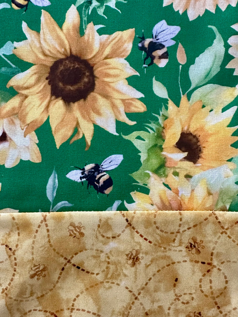 CAPRI Cotton -  Sunflowers w/ Yellow Bees