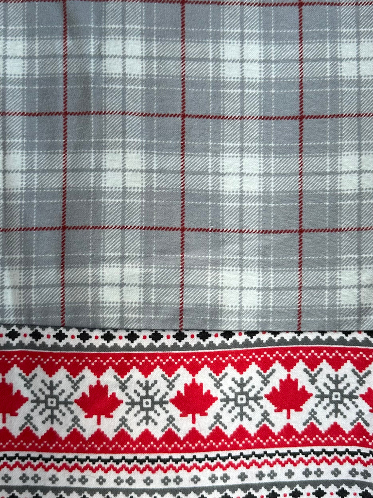 Flannel PANT -  Grey Plaid w/ Canadian