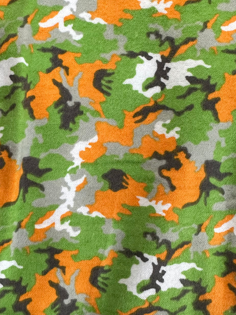 Flannel PANT- Camo - Orange & Green